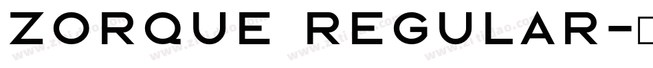 Zorque Regular字体转换